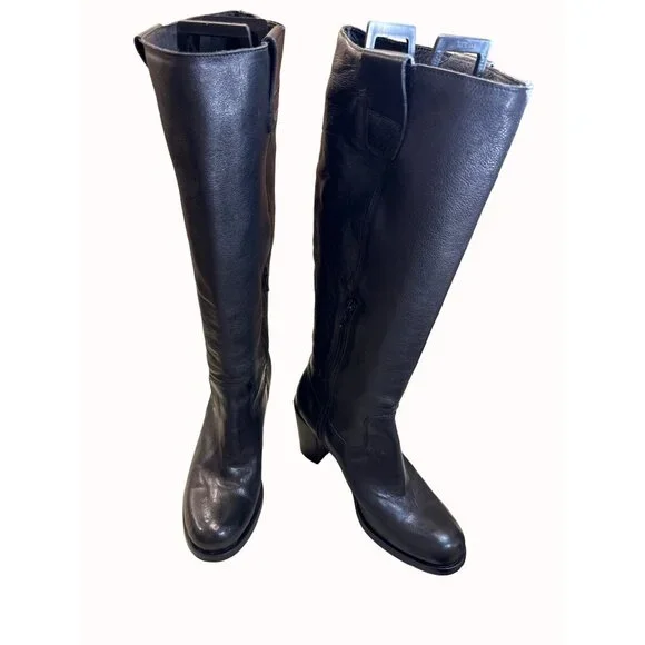 BOEMOS Archive Black Leather Boots